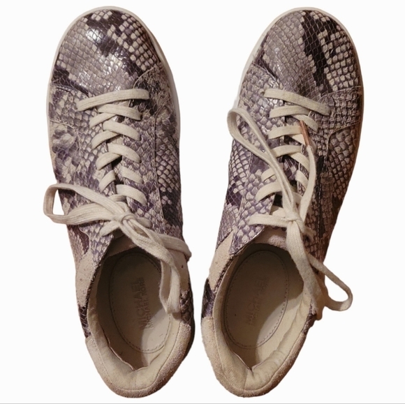 Michael Kors Keating Snake Print Lace-Up Platform Sneakers Size 7 - Picture 8 of 8